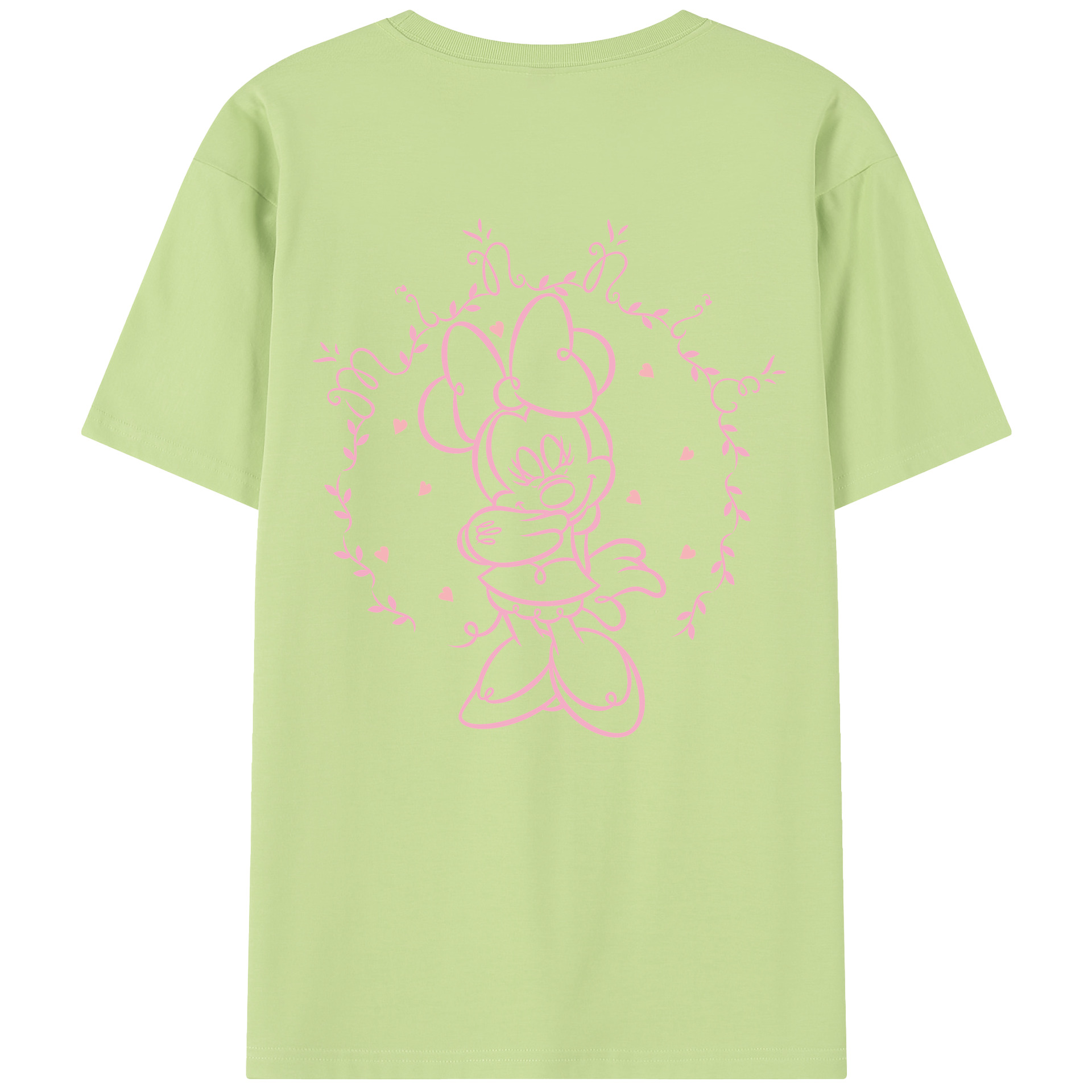 （画像用） ミッキーマウス Mickey Mouse 綿100％半袖Tシャツ（背面プリント）